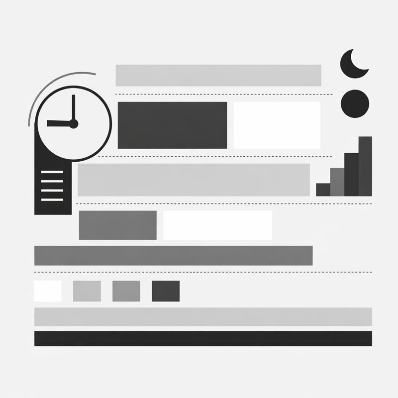 整理された時間の流れを表す抽象イメージ