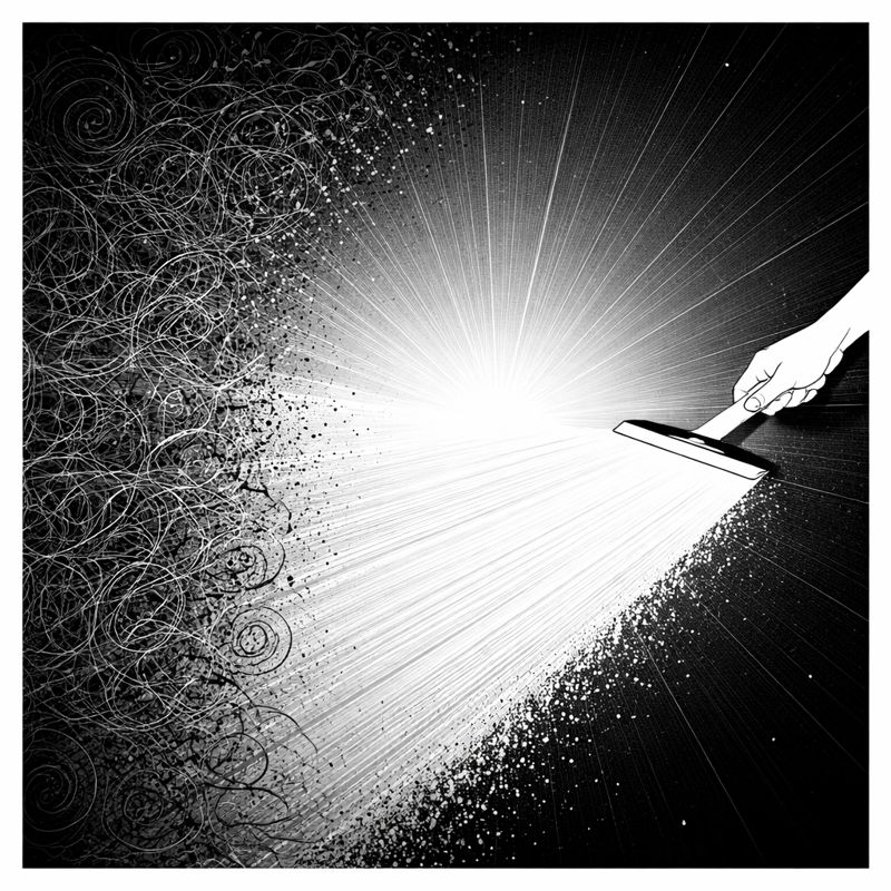 ノイズが減った思考状態を表すイメージ