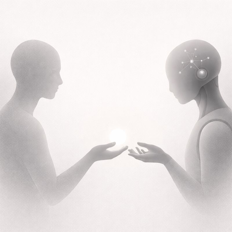 AIに判断を委ねる様子を表したイメージ